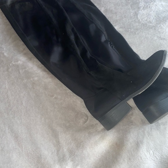 Faux Leather Knee-High Boots - Picture 14 of 16